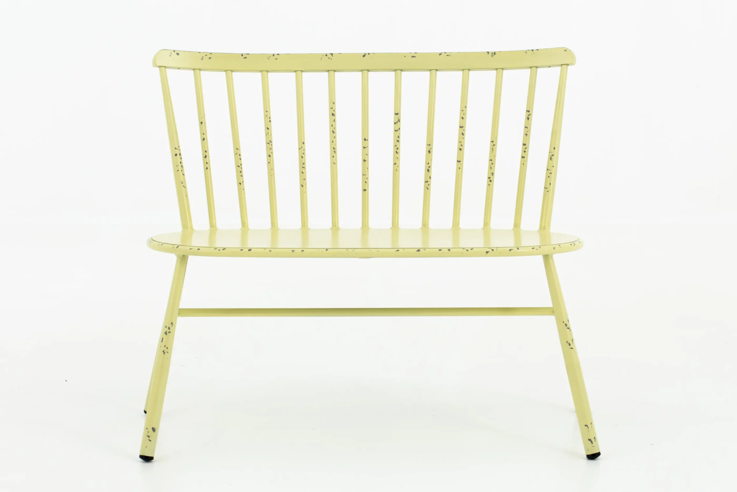 Flamant Claire, Banc De Jardin, Jaune Retro New