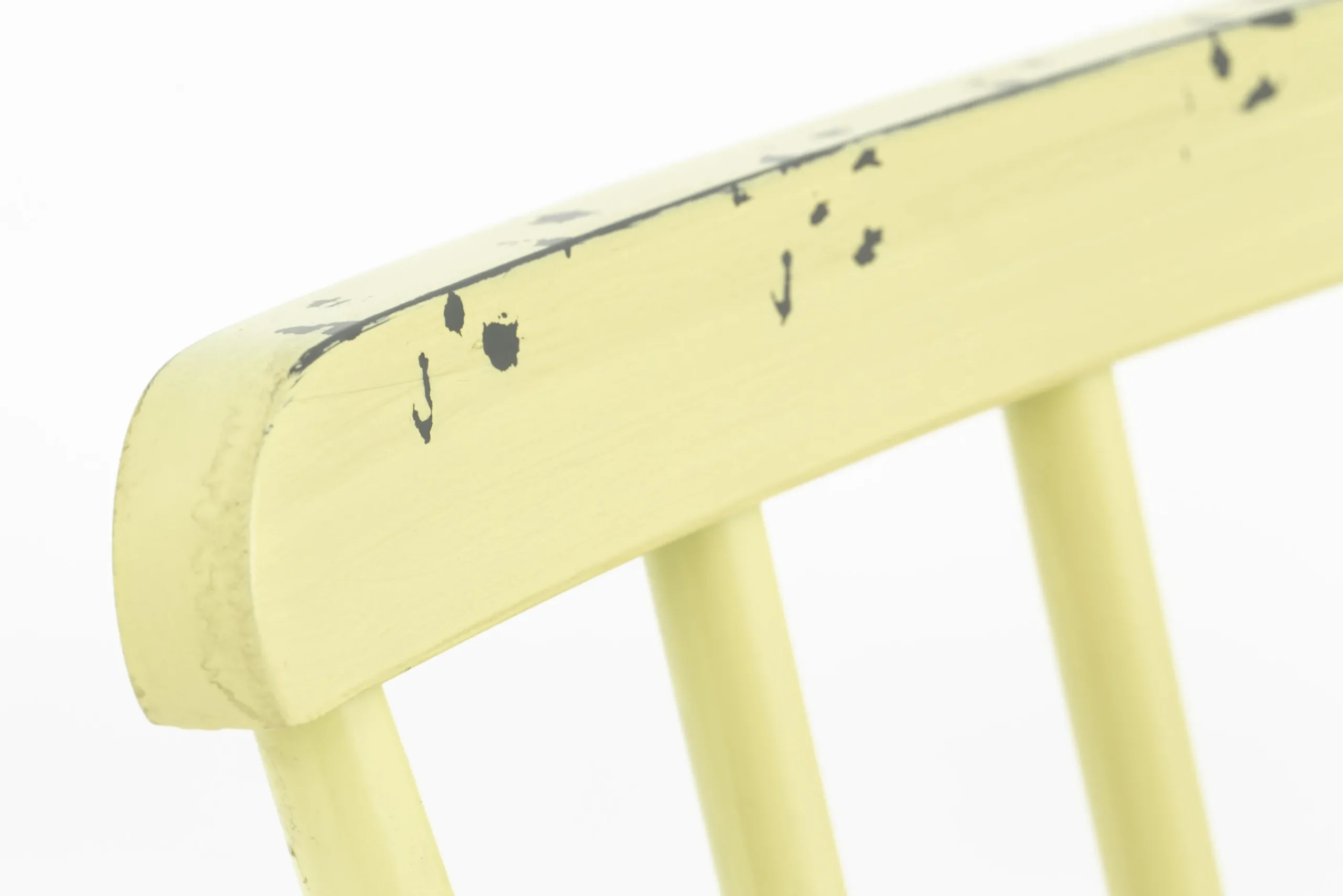 Flamant Claire, Banc De Jardin, Jaune Retro New