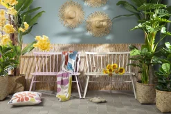 Flamant Claire, Banc De Jardin, Rose Retro Clearance