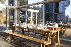 Flamant Clarcke, Banc De Jardin, Rectangulaire Clearance