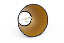 Flamant Clips, Abat-Jour, Noir Et Dore, Conique, 14 Cm Clearance