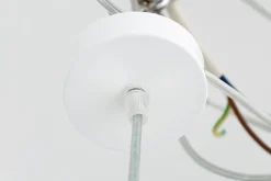 Flamant Cooper, Lampe A Suspension, Blanc Brillant New