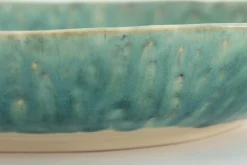 Flamant Cresta, Bol De Service, Ceramique, Turquoise, Rond, 37Cm Discount