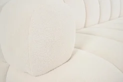 Flamant Dallas, Canape, Blanc, Boucle, 3 Places Clearance