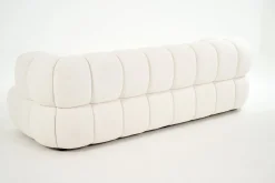 Flamant Dallas, Canape, Blanc, Boucle, 3 Places Clearance