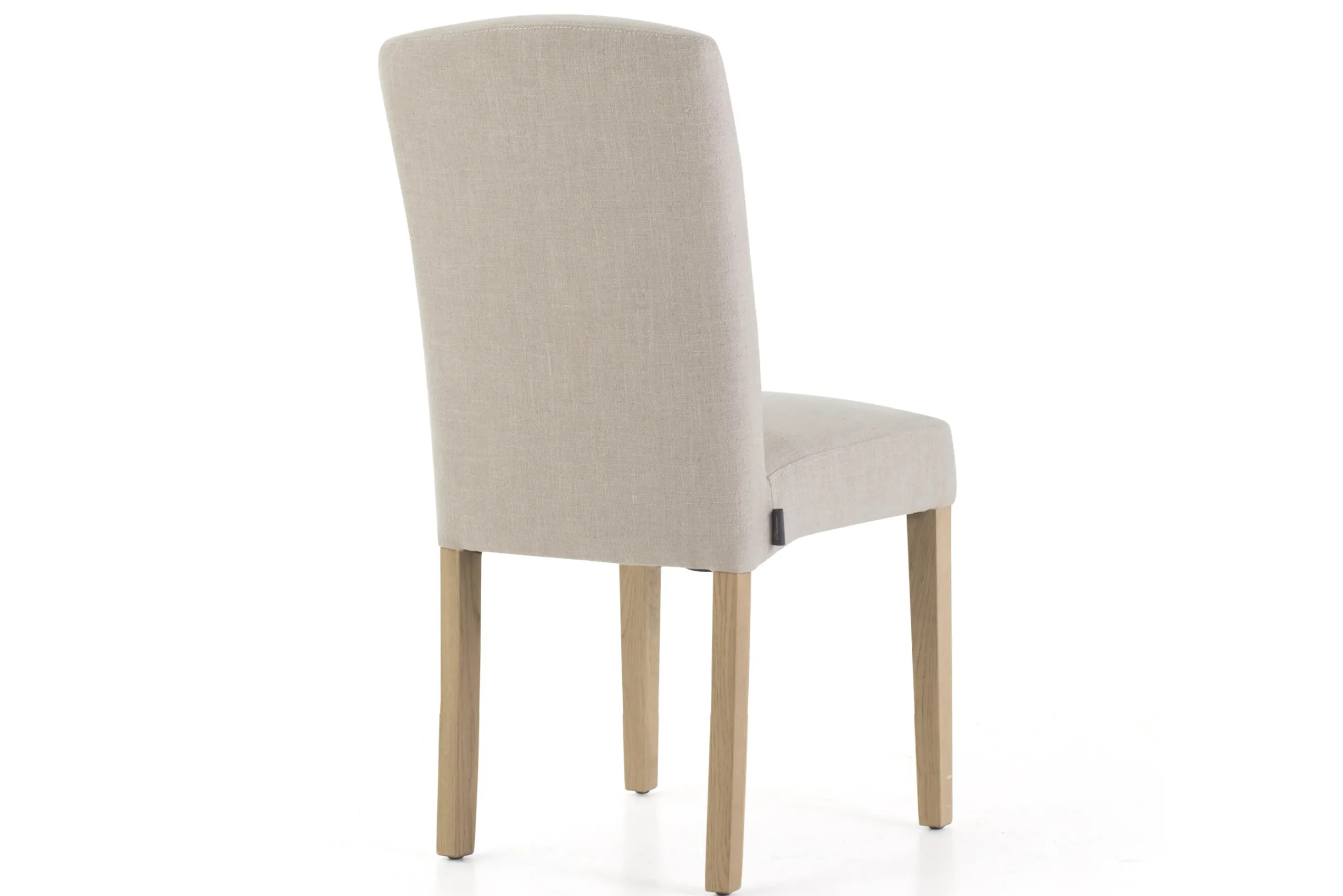 Flamant Dalya, Chaise, Bouleau, Lin Blanc Casse Discount