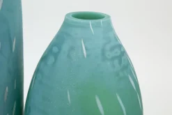Flamant Dego, Vase, Verre, Turquoise, S Clearance