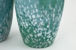 Flamant Dego, Vase, Verre, Turquoise, S Clearance