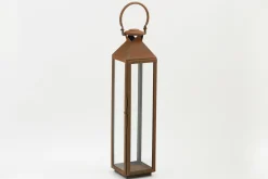 Flamant Ellis, Lanterne, Fer Et Verre, Rouille, L Outlet