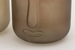 Flamant Fefy, Vase, Verre, Gris Outlet