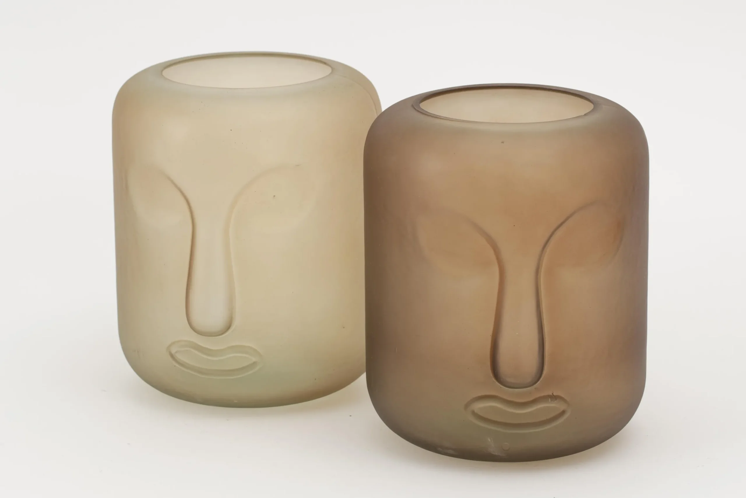 Flamant Fefy, Vase, Verre, Gris Outlet