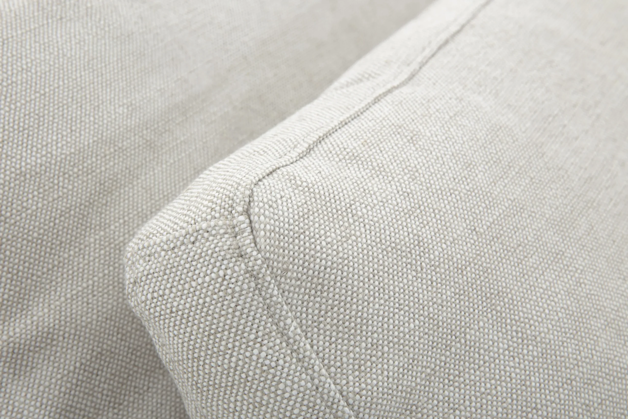 Flamant Floria, Fauteuil Lounge, Lin Naturel Et Metal Noir New