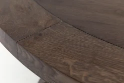 Flamant Forino, Table A Manger, Chene Fume, Ronde, 110 Cm Sale