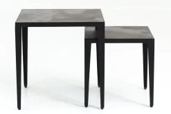 Flamant Georgion, Table D'Appoint, Carree, Set De 2 Hot