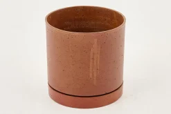 Flamant Gregg, Jardiniere, Rouille, Avec Soucoupe, M New