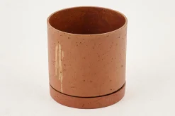 Flamant Gregg, Jardiniere, Rouille, Avec Soucoupe, S Discount