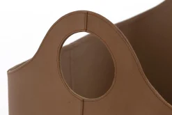 Flamant Hanan, Panier, Cuir, Ovale Best