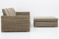 Flamant Hills, Canape De Jardin, Avec Coussin + Pouf Best
