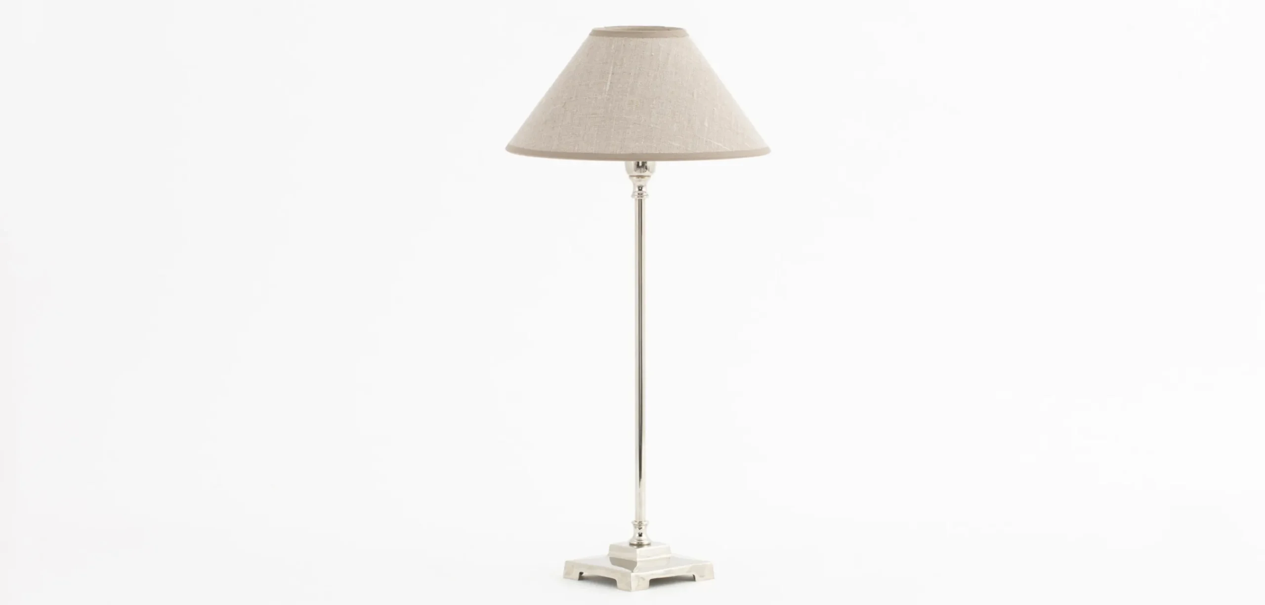 Flamant Horton, Lampe De Table, Laiton Et Nickel Clearance