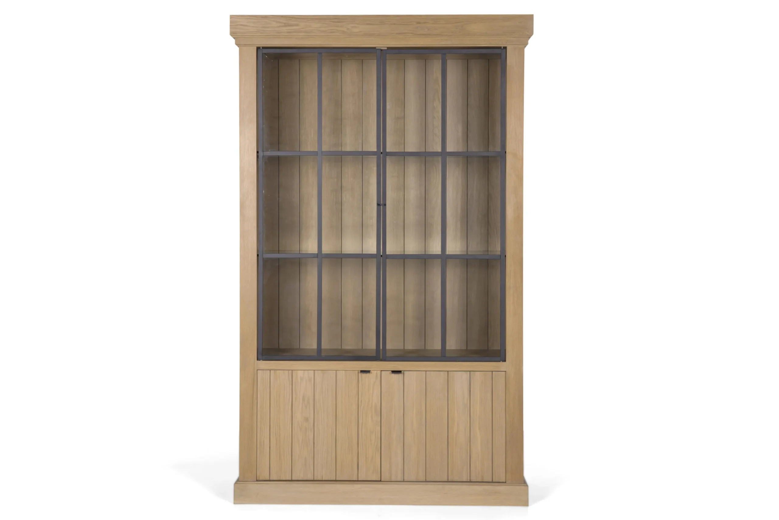 Flamant Iron Jason, Armoire, Chene Patine, 2 Portes En Fer Clearance