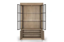 Flamant Iron Jason, Armoire, Chene Patine, 2 Portes En Fer Clearance
