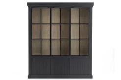 Flamant Iron Jason, Armoire, Noir, Chene, 3 Portes En Fer Sale
