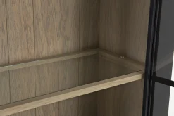 Flamant Iron Jason, Armoire, Noir, Chene, 3 Portes En Fer Sale