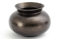 Flamant Jeddo, Vase, Metal, Noir, S Discount