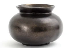 Flamant Jeddo, Vase, Metal, Noir, S Discount