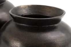 Flamant Jeddo, Vase, Metal, Noir, S Discount