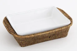 Flamant Jille, Plat A Four, Ceramique, Blanc, 25Cm Best