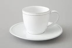 Flamant Jille, Tasse Et Soucoupe, Ceramique, Blanc, M, 150Ml Clearance