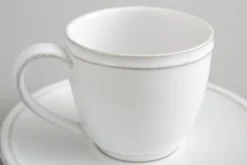 Flamant Jille, Tasse Et Soucoupe, Ceramique, Blanc, M, 150Ml Clearance