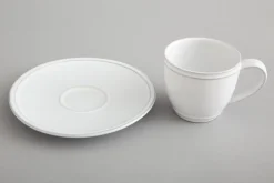 Flamant Jille, Tasse Et Soucoupe, Ceramique, Blanc, M, 150Ml Clearance