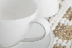 Flamant Jille, Tasse Et Soucoupe, Ceramique, Blanc, L, 200Ml Outlet