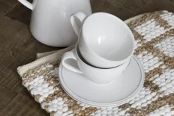 Flamant Jille, Tasse Et Soucoupe, Ceramique, Blanc, L, 200Ml Outlet