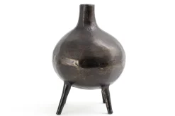 Flamant Jiven, Vase, Metal, Noir