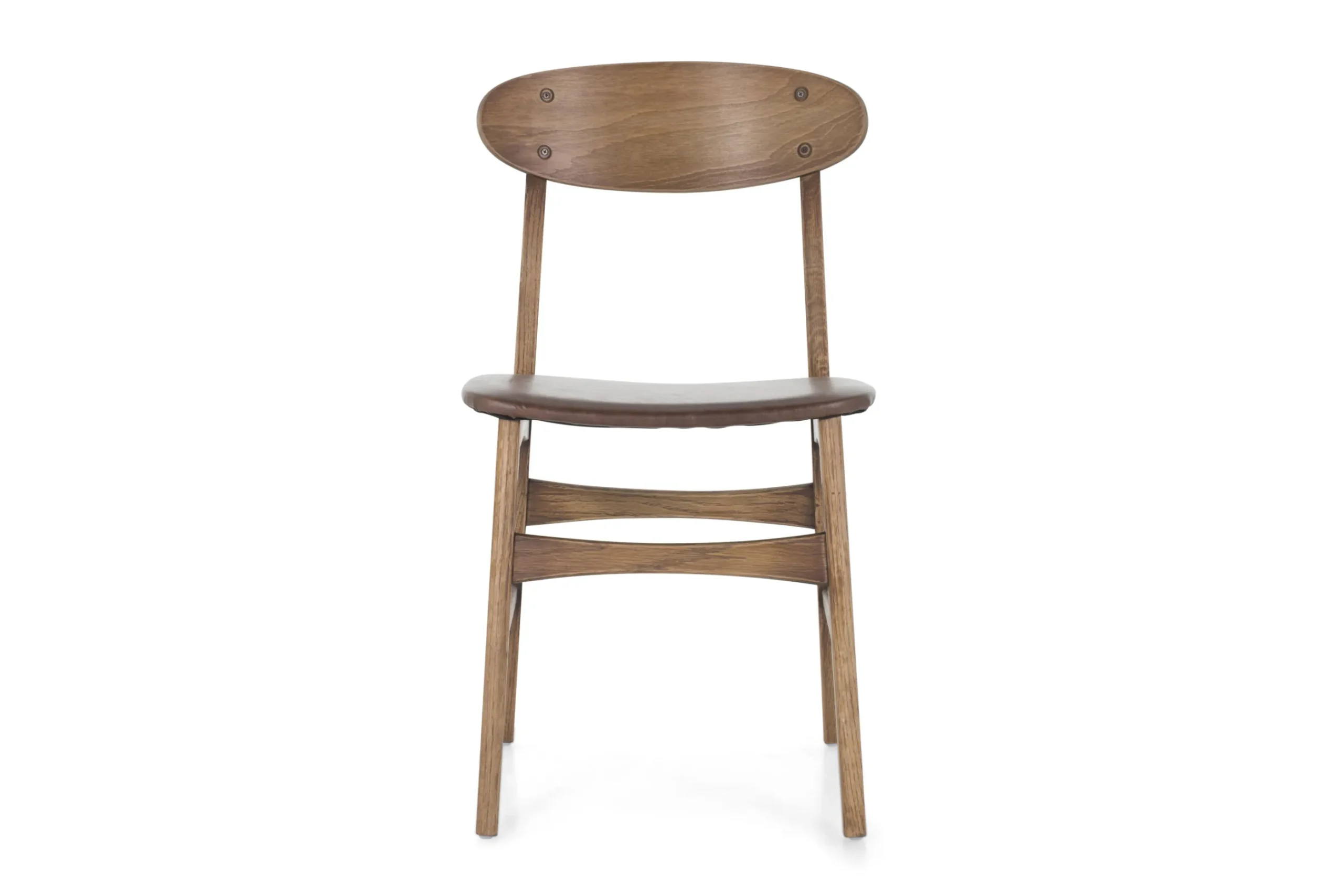 Flamant Joel, Chaise, Chene Et Assise Cuir New