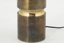 Flamant Jonne, Lampe De Table, Finition Laiton Antique