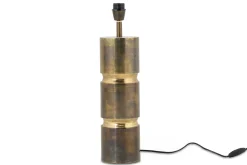 Flamant Jonne, Lampe De Table, Finition Laiton Antique