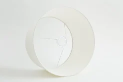 Flamant Lindro, Abat-Jour, Blanc Casse, Cylindre, 35 Cm New