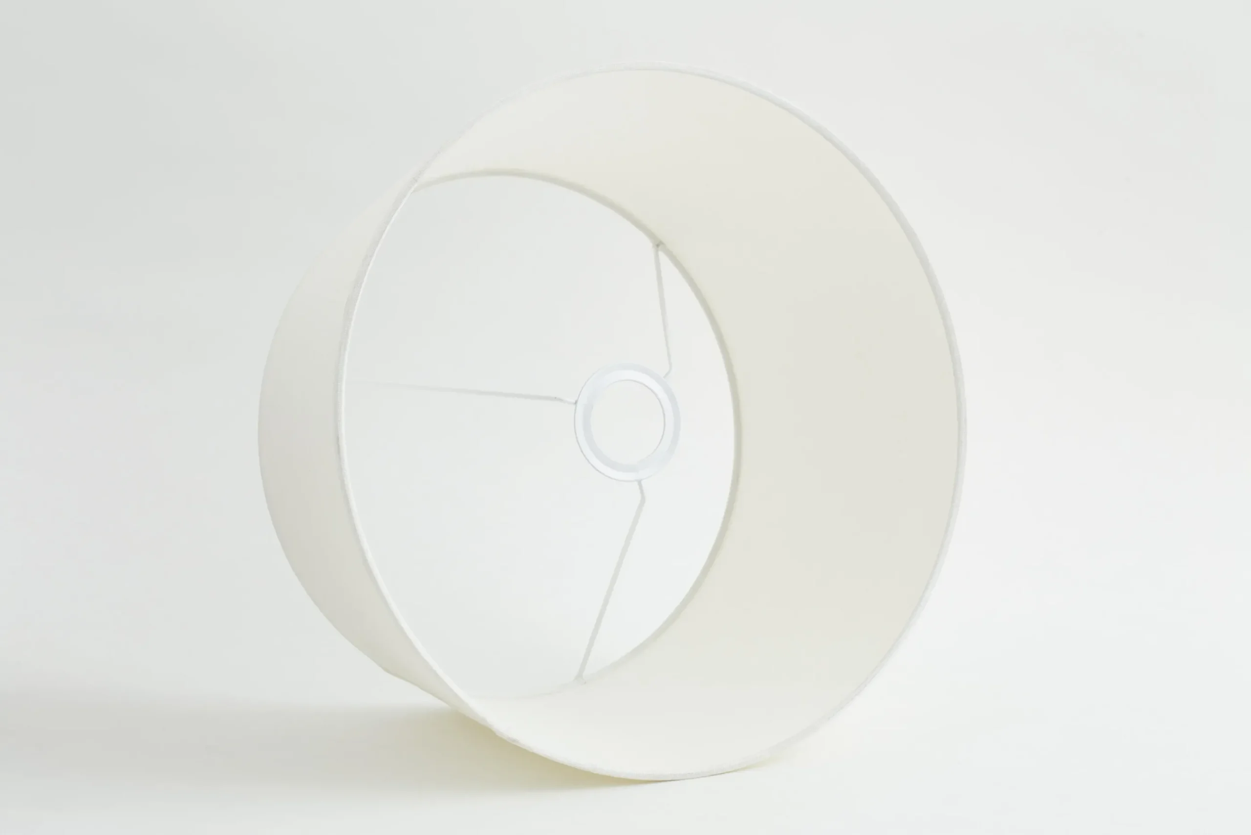 Flamant Lindro, Abat-Jour, Blanc Casse, Cylindre, 35 Cm New