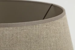 Flamant Lindro, Abat-Jour, Naturel Et Argent, Cylindre, 40 Cm Discount