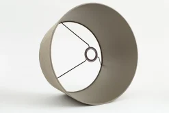 Flamant Lindro, Abat-Jour, Naturel Et Argent, Cylindre, 40 Cm Discount