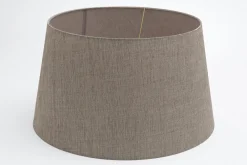 Flamant Lindro, Abat-Jour, Naturel Et Gris, Cylindre, 50 Cm Best