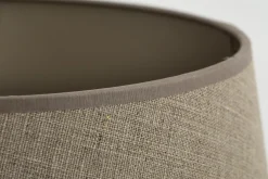 Flamant Lindro, Abat-Jour, Naturel Et Argent, Cylindre, 35 Cm Best