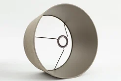 Flamant Lindro, Abat-Jour, Naturel Et Argent, Cylindre, 35 Cm Best