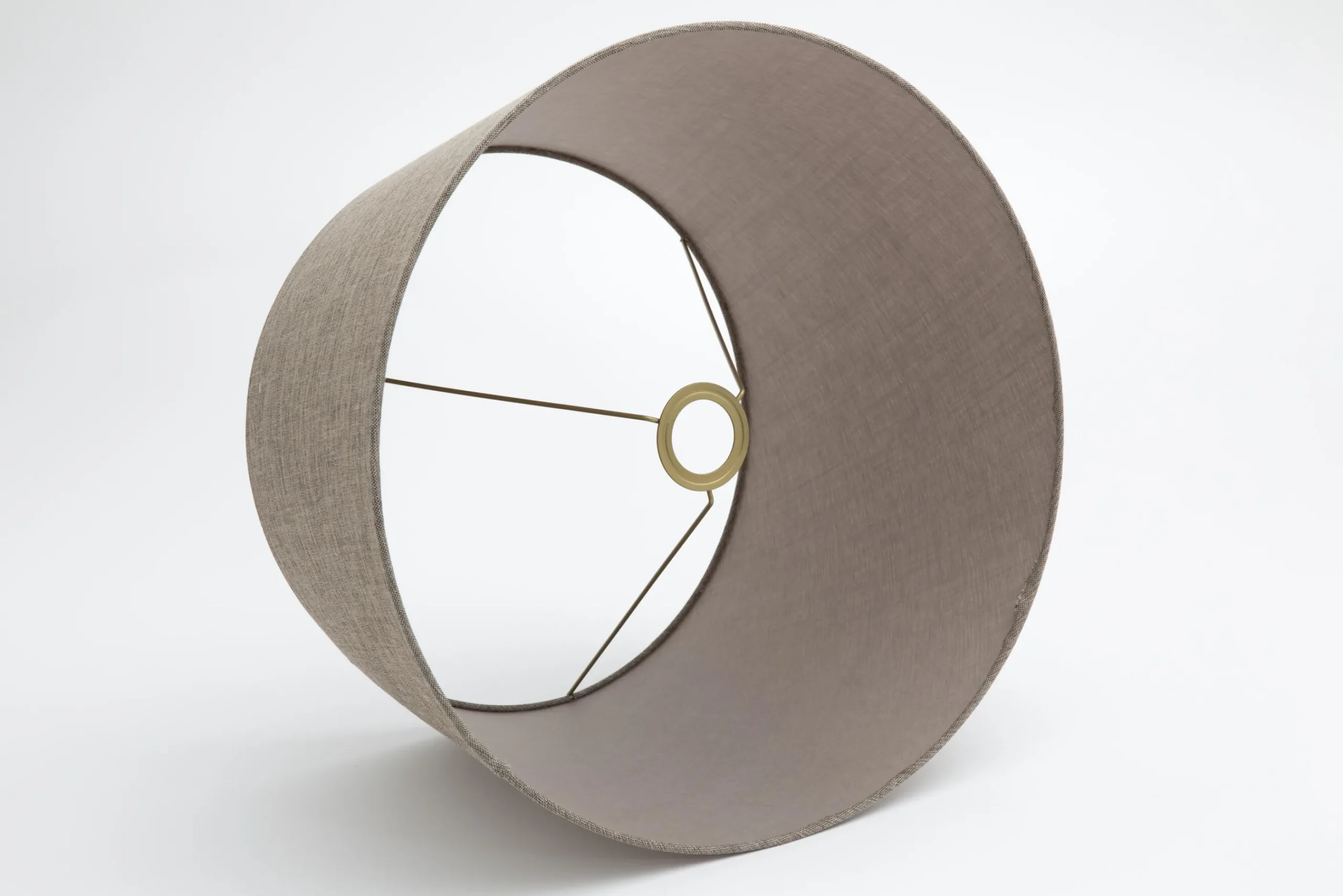 Flamant Lindro, Abat-Jour, Naturel Et Gris, Cylindre, 45 Cm