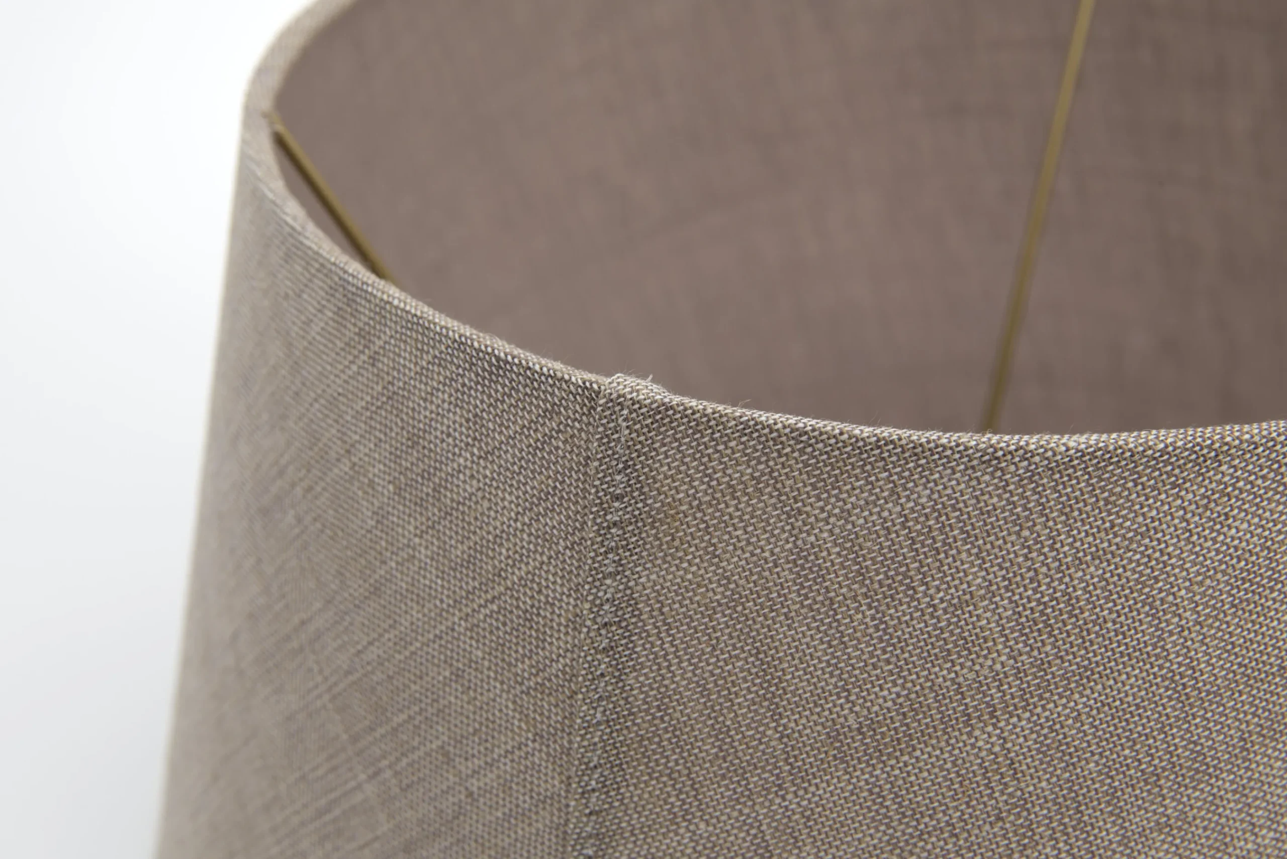 Flamant Lindro, Abat-Jour, Naturel Et Gris, Cylindre, 45 Cm