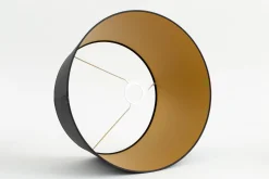 Flamant Lindro, Abat-Jour, Noir Et Dore, Cylindre, 40 Cm Outlet